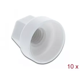   Delock 10 db. fehér hatszögletű védősapka M6 csavarhoz (DL-60249)