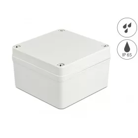   Delock Installációs ház IP65 vízhatlan 125 x 125 x 75 mm szürke (DL-60398)