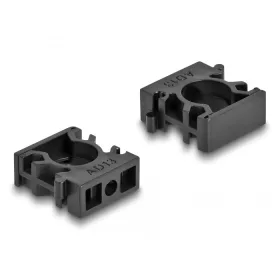   Delock Kábel borító tartó záróklippel 13 mm 8 db. fekete (DL-60482)