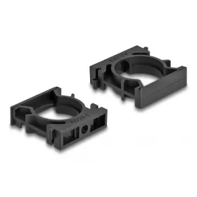   Delock Kábel borító tartó záróklippel 28,5 mm 4 db. fekete (DL-60487)