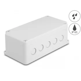   Delock Installációs ház kábel bemenetekkel 200 x 100 x 70 mm nagyságú szürke (DL-60491)
