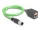Delock Kábel M12 A kódolt 8 tűs apa - RJ45 anya PUR (TPU) 0,5 m (DL-60570)
