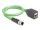 Delock Kábel M12 D kódolt 4 tűs apa - RJ45 anya PUR (TPU) 0,5 m (DL-60571)