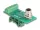 Delock M12 transzfer modul adapter 8 tűs A-kódú anya - 9 tűs sorkapocs DIN sínhez (DL-60659)