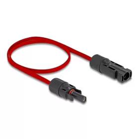 Delock DL4 napelemes lapos kábel apa - anya 60 cm piros