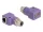 Delock M12 D-kódolt adapter 4 tűs anya - RJ45 anya Cat.5e beszerelő mélyedéssel, 90 -ban hajlított, ibolya színű (DL-60680)