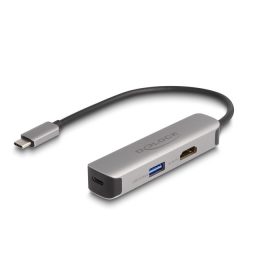   Delock USB Type-C  adapter 4K 60 Hz   s HDMI-hez A- és USB Type-C  adat + PD 92 W porttal (DL-61060)