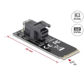   Delock Adapter, M.2 aljzat M nyílással > SFF-8643 NVMe 2260 (DL-61070)