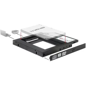   Delock Slim SATA 5.25 illeszto-keret, 1 x 2.5 SATA HDD/SSD-hez (DL-61993)