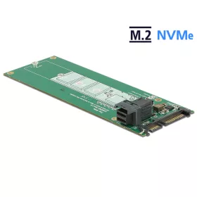   Delock SATA-átalakító, 22 tűs / SFF-8643 NVMe > 1 x M.2 NGFF M aljzat (DL-62703)