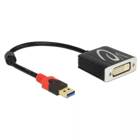   Delock Adapter USB 3.0 A-típusú csatlakozódugóval > DVI csatlakozóhüvellyel (DL-62737)