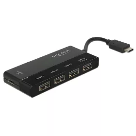   Delock Külso, USB 3.1 Gen 1 elosztó, USB Type-C > 4 x USB A-típusú + 1 x USB Type-C PD (DL-62793)