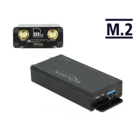   Delock USB 3.0 átalakító B modulú M.2 kulcshoz SIM csatlakozó felülettel és záró lappal (DL-63172)