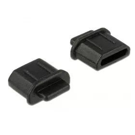   Delock Porvédő HDMI micro-D típusú kimenethez fogantyúval 10 db fekete (DL-64031)