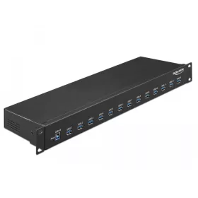   Delock 19  ipari hub 13 x USB 3.1 Gen 1 A-típusú csatlakozóval (DL-64039)