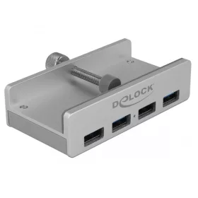   Delock Külso USB 3.0 hub 4 bemenettel záró csavarral (DL-64046)