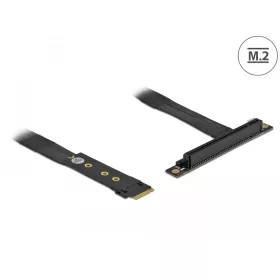   Delock M.2 kulcs M - PCIe x16 NVMe adapter hajlított 20 cm hosszú kábellel (DL-64134)