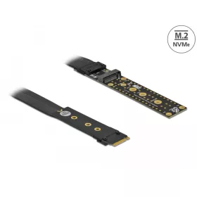   Delock Riser kártya M.2 kulcs M Extension NVMe 20 cm hosszú kábellel (DL-64136)