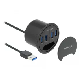   Delock 4 portos asztalba szerelhető hub 4 db. SuperSpeed USB A-típusú (DL-64153)