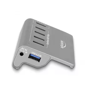   Delock USB 10 Gbps Hub 4 A-típusú USB porttal + 1 gyorstöltő porttal beleértve a tápellátást (DL-64182)