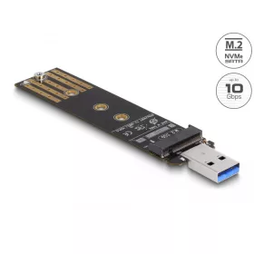   Delock Combo Converter M.2 NVMe PCIe vagy SATA SSD USB 3.2 Gen 2-vel (DL-64197)