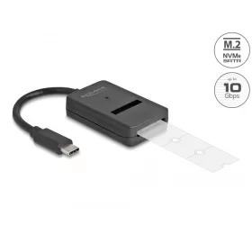   Delock Combo Converter M.2 NVMe PCIe vagy SATA SSD USB Type-C 10 Gbps sebességgel (DL-64198)