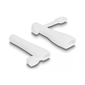   Delock Porvédő takarás A-típusú USB apa és USB Type-C apa számára 2 db-os fehér (DL-64206)