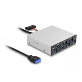   Delock 3.5  USB 5 Gbps első panel 7 x USB A-típusú (DL-64207)