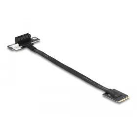   Delock M.2 kulcs A+E - PCIe x1 NVMe adapter hajlított 20 cm hosszú kábellel (DL-64217)
