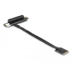   Delock M.2 kulcs A+E - PCIe x8 NVMe adapter hajlított 20 cm hosszú kábellel (DL-64219)