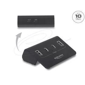   Delock USB 10 Gbps elosztó 2 USB Type-C  és 2 USB A-típusú porttal