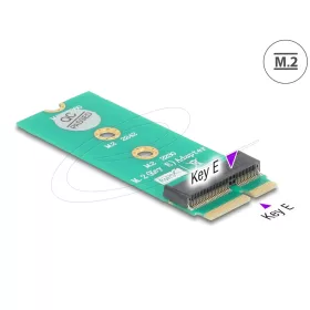   Delock M.2 kulcs E apa - M.2 kulcs E csatlakoztató   port mentesítő és kibővítő adapter (DL-64340)