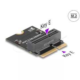   Delock M.2 kulcs E apa - M.2 kulcs E csatlakozó 90 -ban hajlított adapter (DL-64341)