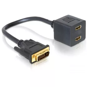 Delock adapter DVI 25 apa 2x HDMI anyára (DL-65069)