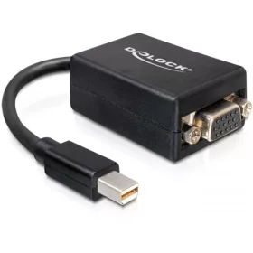   Delock adapter mini Displayport > VGA 15 pin anya - fekete (DL-65256)