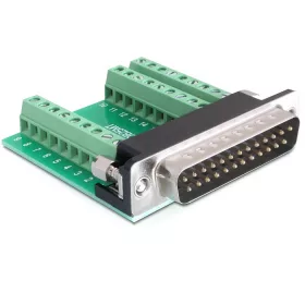   Delock adapter Sub-D 25 tűs apa > Terminálblokk 27 tűs (DL-65318)