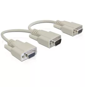 Delock VGA apa > 2 x VGA anya adapter, 20 cm (DL-65328)