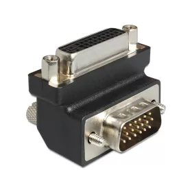   Delock DVI 24+5 pin anya > VGA 15 pin apa adapter, 90  forgatott (DL-65425)