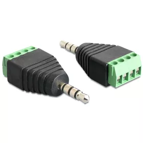   Delock sztereó jack apa, 3.5 mm > Terminal block 4pines adapter (DL-65453)