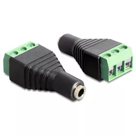   Delock sztereó jack anya, 3.5 mm > Terminal block 3pines adapter (DL-65455)