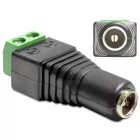   Delock DC 2.5 x 5.5 mm anya > Terminal Block 2 pin adapter (DL-65485)