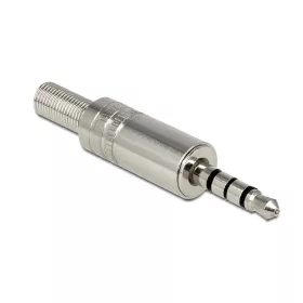   Delock sztereó csatlakozódugasz 3.5 mm, hajlítás-védelemmel, ezüst (DL-65546)