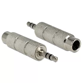   Delock adapter sztereó 3.5 mm csatlakozó > 6.35 mm jack 3 pin (DL-65548)