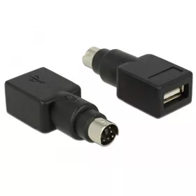 Delock Adapter PS/2 apa > USB A-típusú anya (DL-65898)
