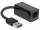 Delock Adapter SuperSpeed USB (USB 3.1 Gen 1) USB A-típusú csatlakozó > Gigabit LAN 10/100/1000 Mbps (DL-65903)