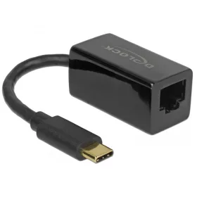   Delock Adapter SuperSpeed USB (USB 3.1 Gen 1) USB Type-C  csatlakozódugóval > Gigabit LAN 10/100/100 (DL-65904)