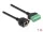 Delock RJ45 kábel Cat.6 anya - Terminal Block Adapter beépíthető, 1 m hosszú, 2 részes (DL-66055)