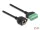 Delock RJ45 kábel Cat.6 anya - Terminal Block Adapter beépíthető, 2 m hosszú, 2 részes (DL-66060)