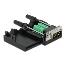   Delock Sub-D 9 tűs adapter apa - 10 tűs kapocstest házzal (DL-66232)