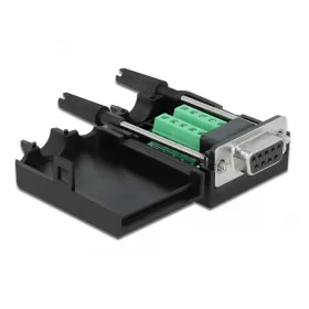   Delock Sub-D 9 tűs adapter anya - 10 tűs kapocstest házzal (DL-66257)